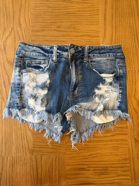 American Eagle High-Rise Shortie Jean Shorts